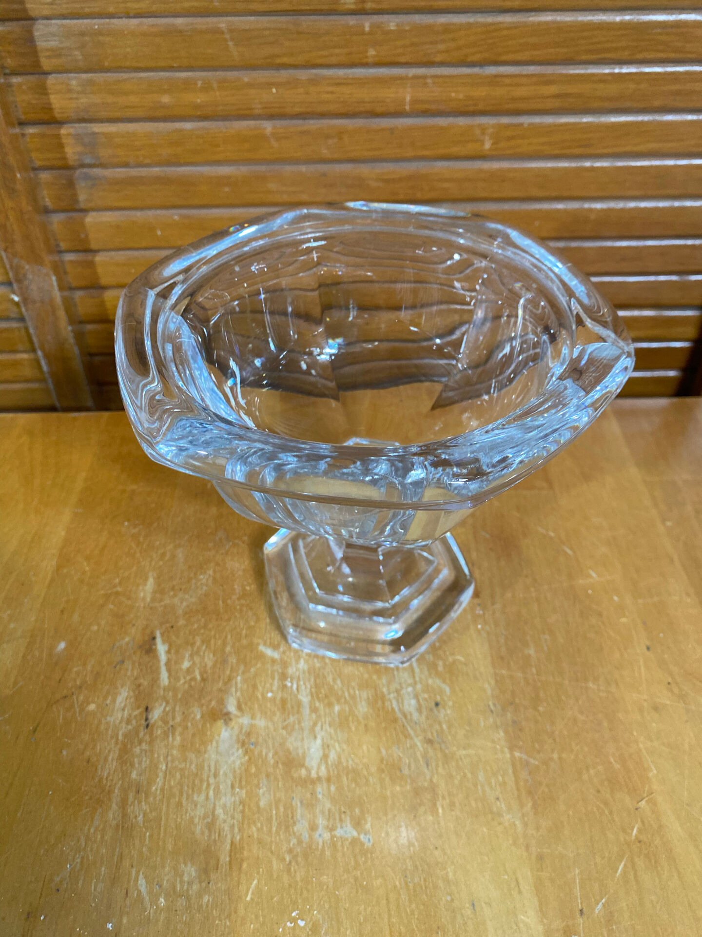 Vintage Art Deco Moulded Crystal Coupe BACCARAT Bourbon Model