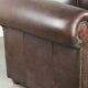 Set of a smooth chesterfield sofa and armchair with a timeless English look