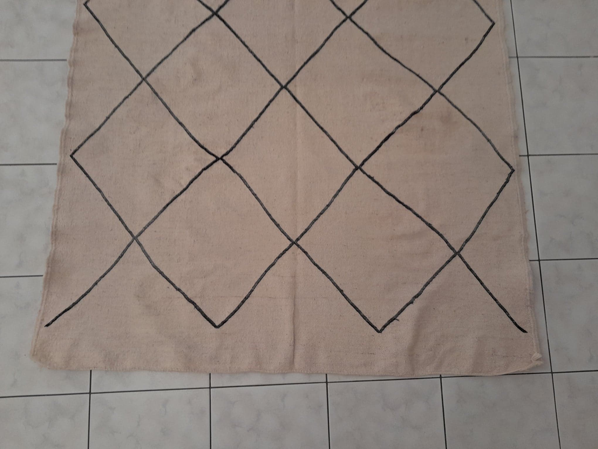 Handmade Berber Beni Ouarain Kilim 235x145cm