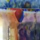 Boho chic iridescent/Iridescent vase. Millefiori. Wilhelm Kralik