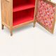 Armoire bonnetière parisienne vintage bois brut