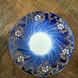 Set of two large Lunéville cups and saucers