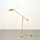 Brass Balance Reading Floor Lamp from Sölken Leuchten, 1980s