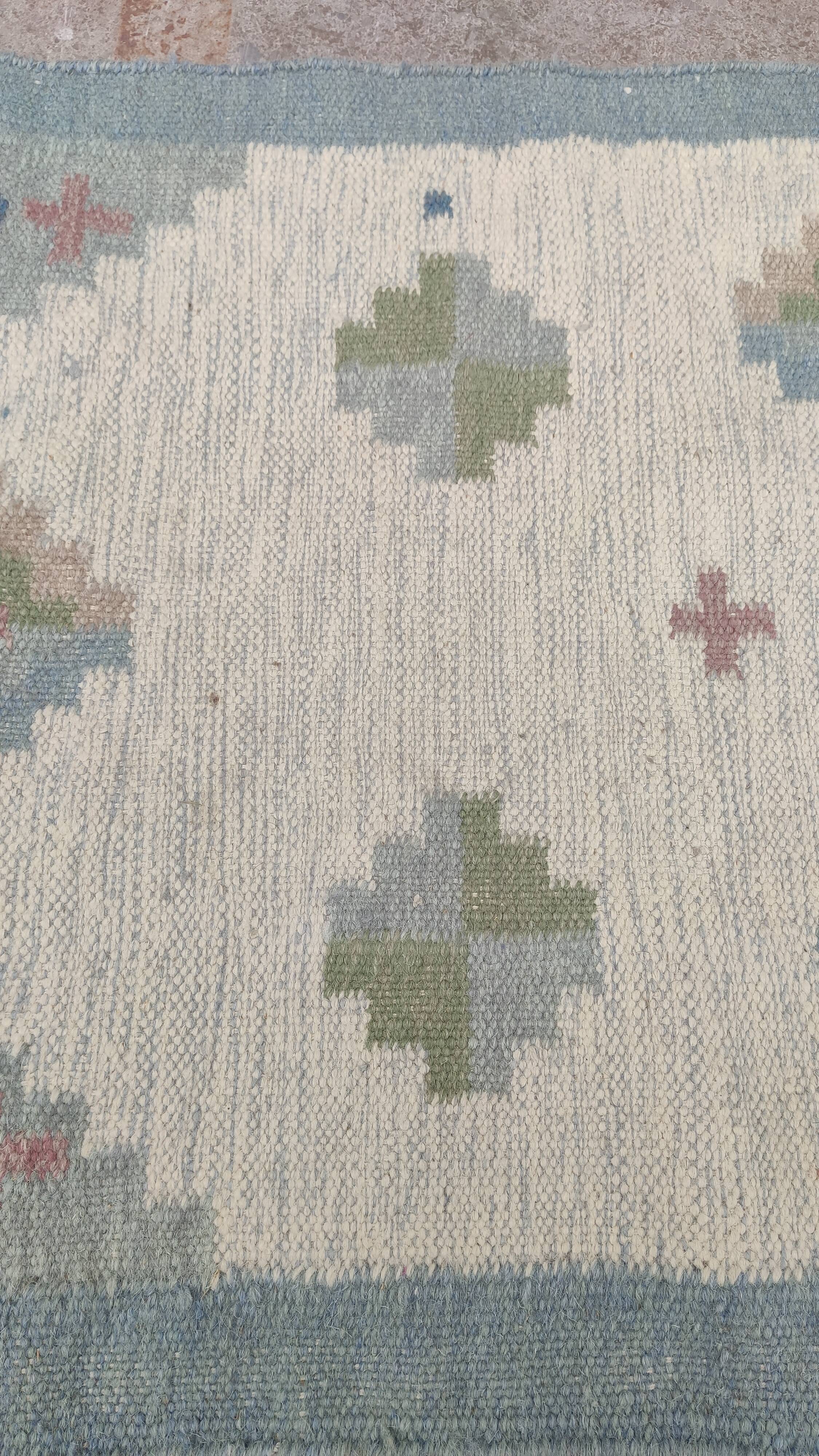 Carpets made of flat wool weaving, Swedish