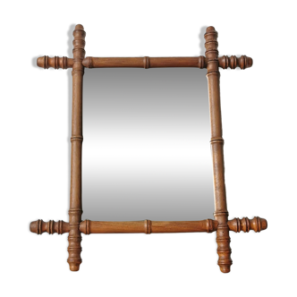 Bamboo style mirror