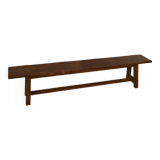 Brutalist pine bench 1960s