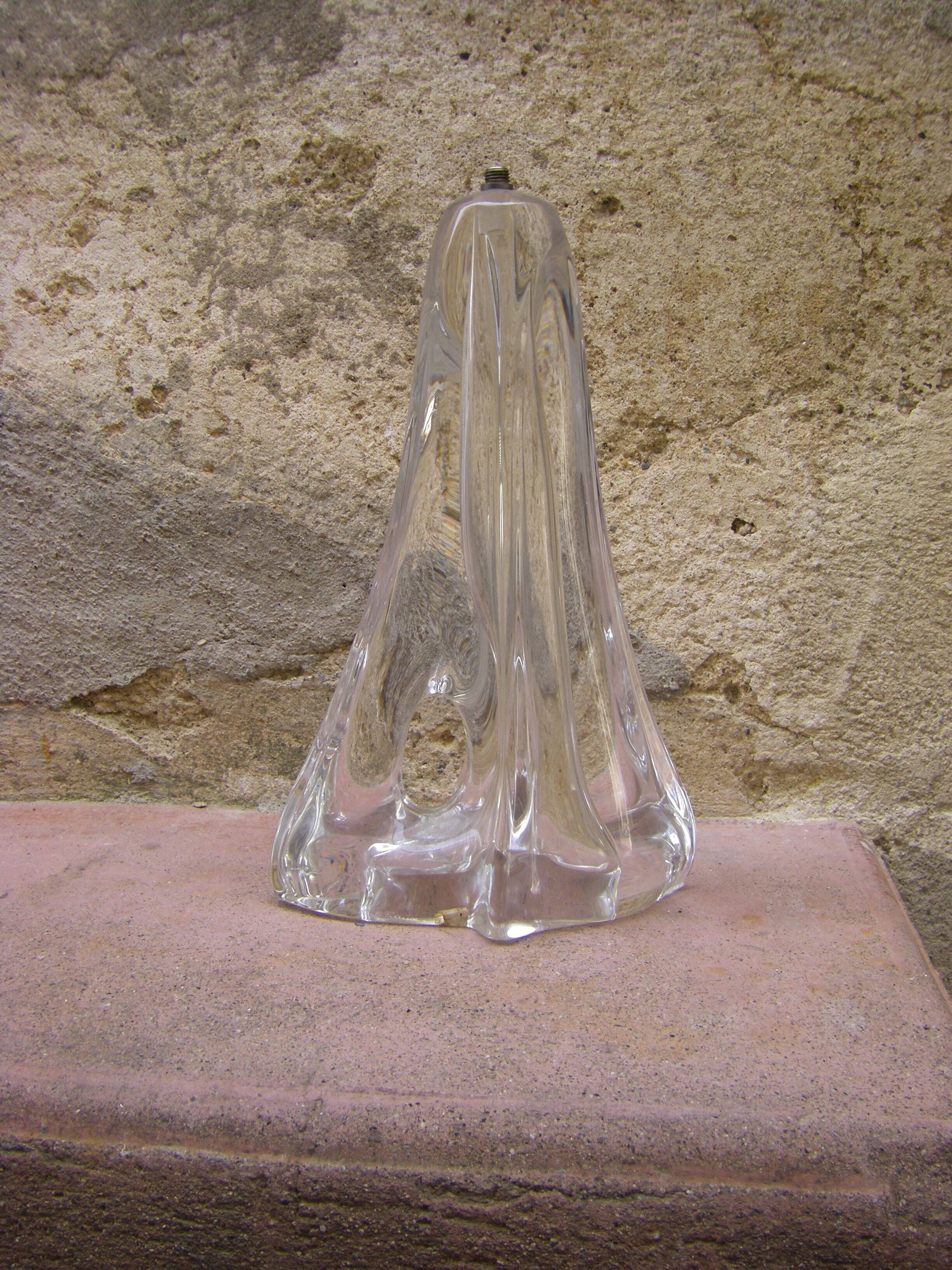 Daum crystal lamp base