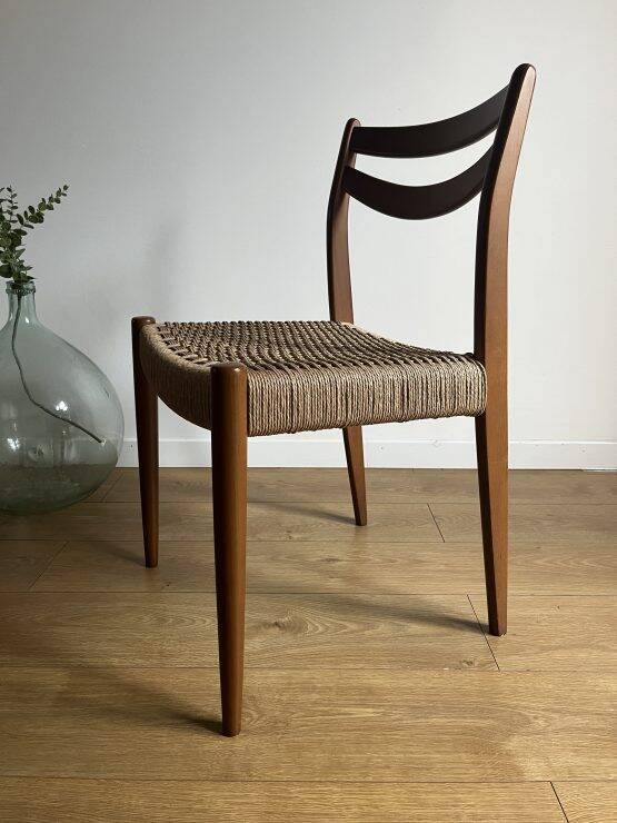 Chaise vintage en corde danoise