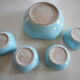 Set of 5 Kéramos 1960' cups