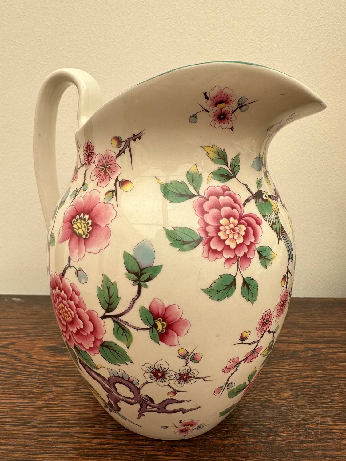 James kent old foley england water pitcher - vintage english porcelain