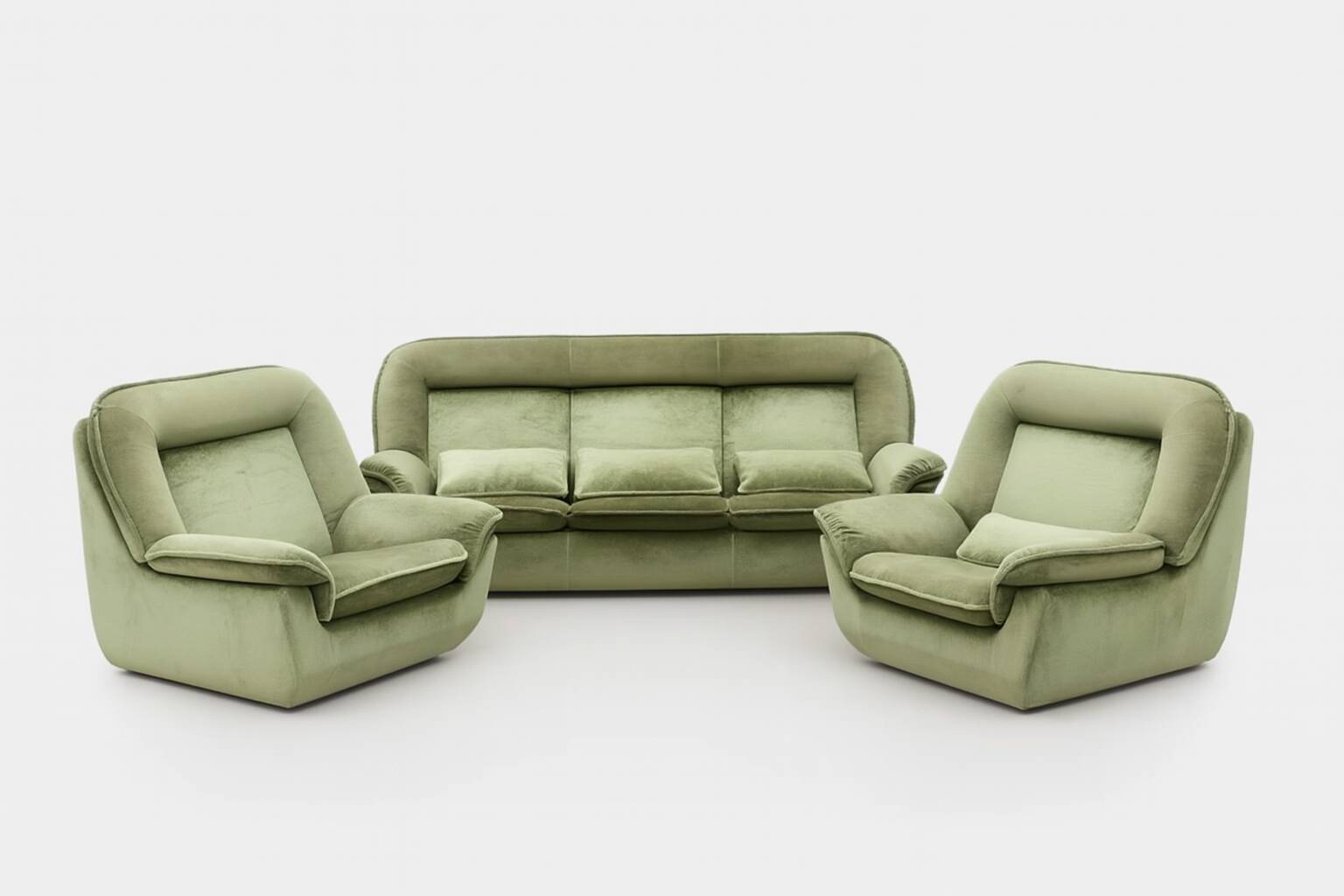 Ensemble de canapés rétro, Nordika, années 1970, Tchécoslovaquie