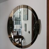 Smoked mirror attributed to Antonio Lupi, 1970s