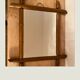 Miroir en bois sculpté pour imiter le bambou 30x36cm