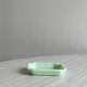Cendrier en opaline verte, design rétro,
