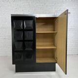 Brutalist bar storage cabinet