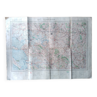 La Rochelle. Old map by the army geographic service 1941