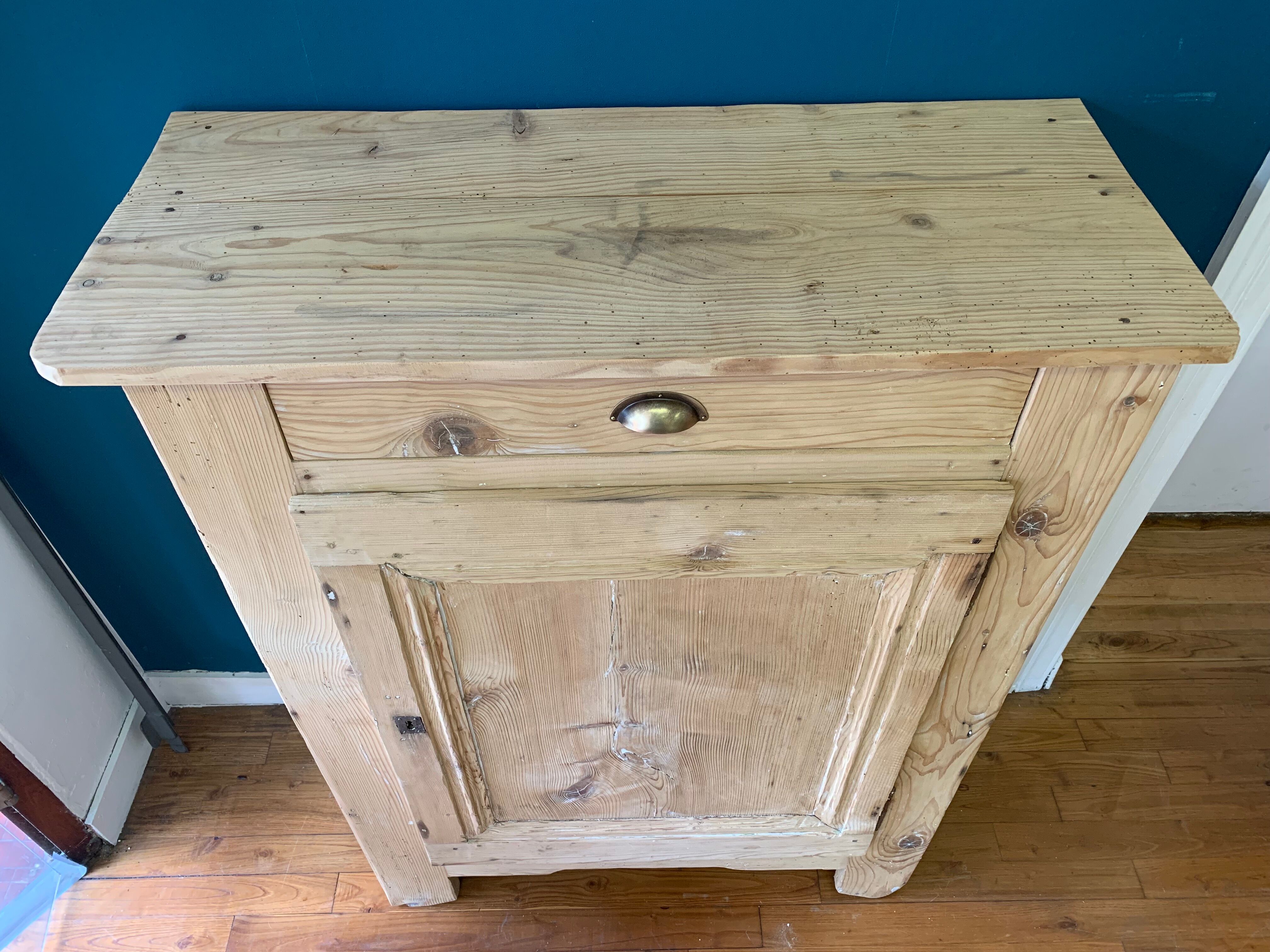 Old weathered wooden jam maker