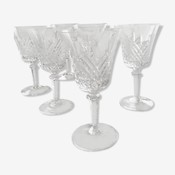 6 crystal glasses of Sévres