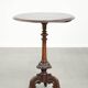 Round antique side table / wine table with rich carvings