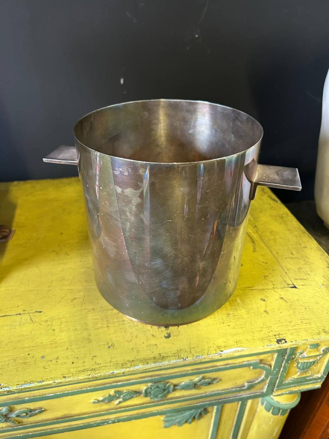 Christofle silver-plated champagne bucket, Windsor model by Lino