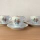 4 fine porcelain cups from Ćmielów