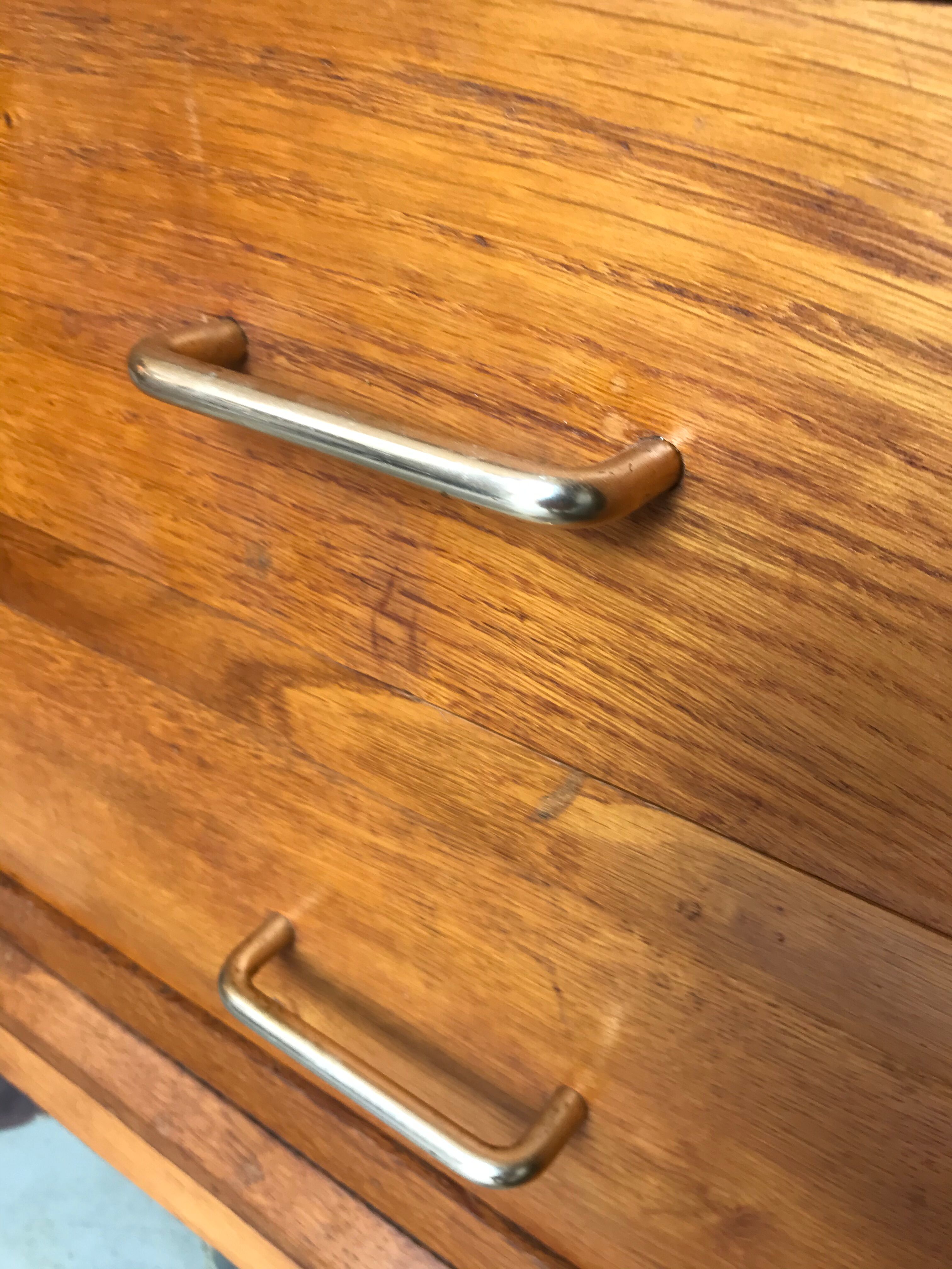 Vintage light wood dresser