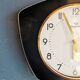 Vintage formica clock silent trapezoid wall clock "Romatic black"
