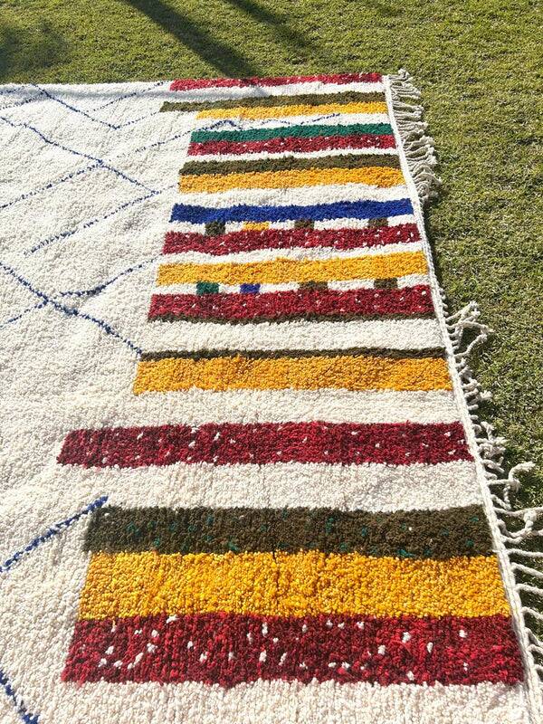 Tapis berbère en laine naturelle