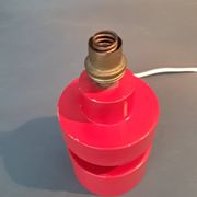 Lampe en bois moderniste 1940/1950.