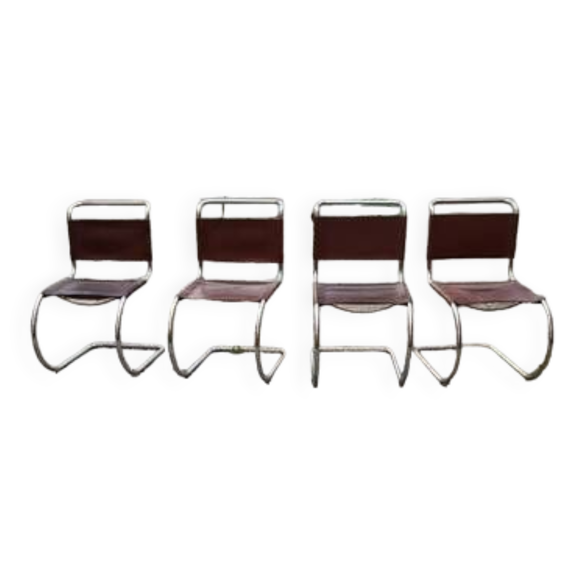 4 MR10 Mies Van der Rohe chairs