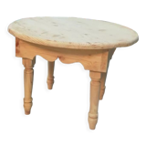 Table en bois de cèdre berbère, table basse en bois traditionnelle