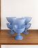 Set de 6 coupes à glace en verre bleu givré