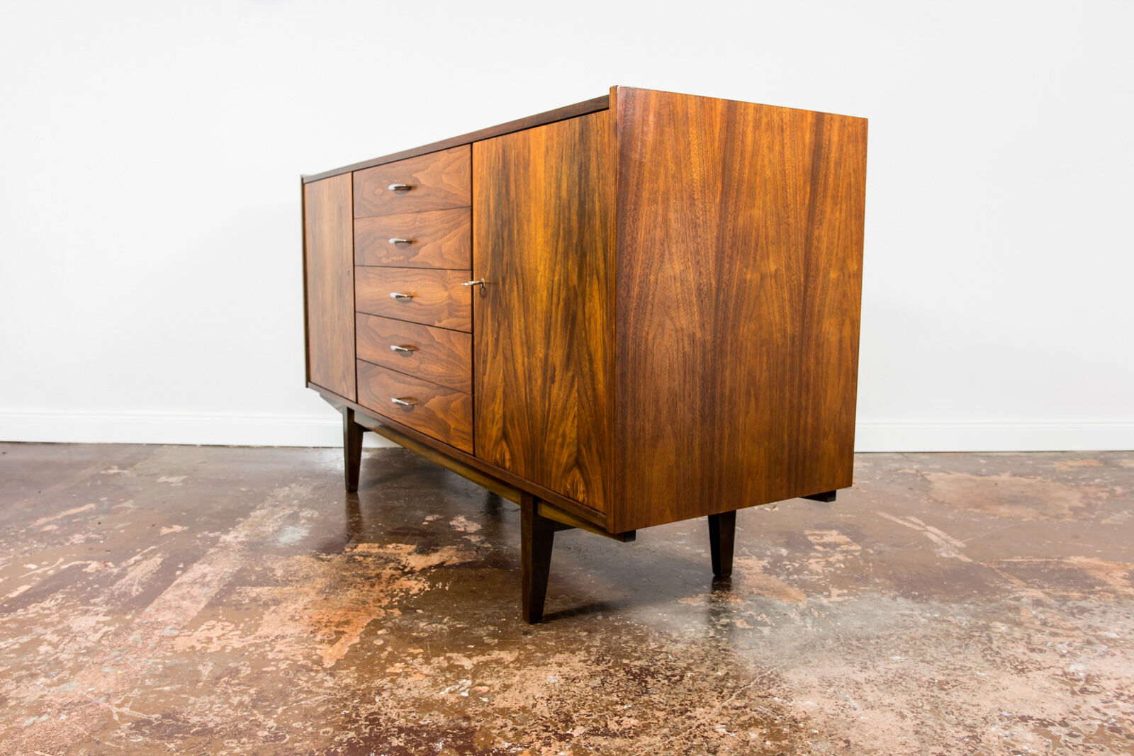 Mid century walnut sideboard, 1960s
