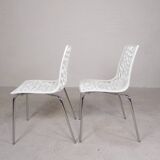 Set of 2 design chairs IGAP, Groove model, 2000s