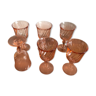 Set de 6 coupes à champagne Arcoroc modèle Rosaline
