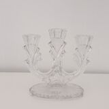 Candlestick candlestick 3 branches in transparent glass