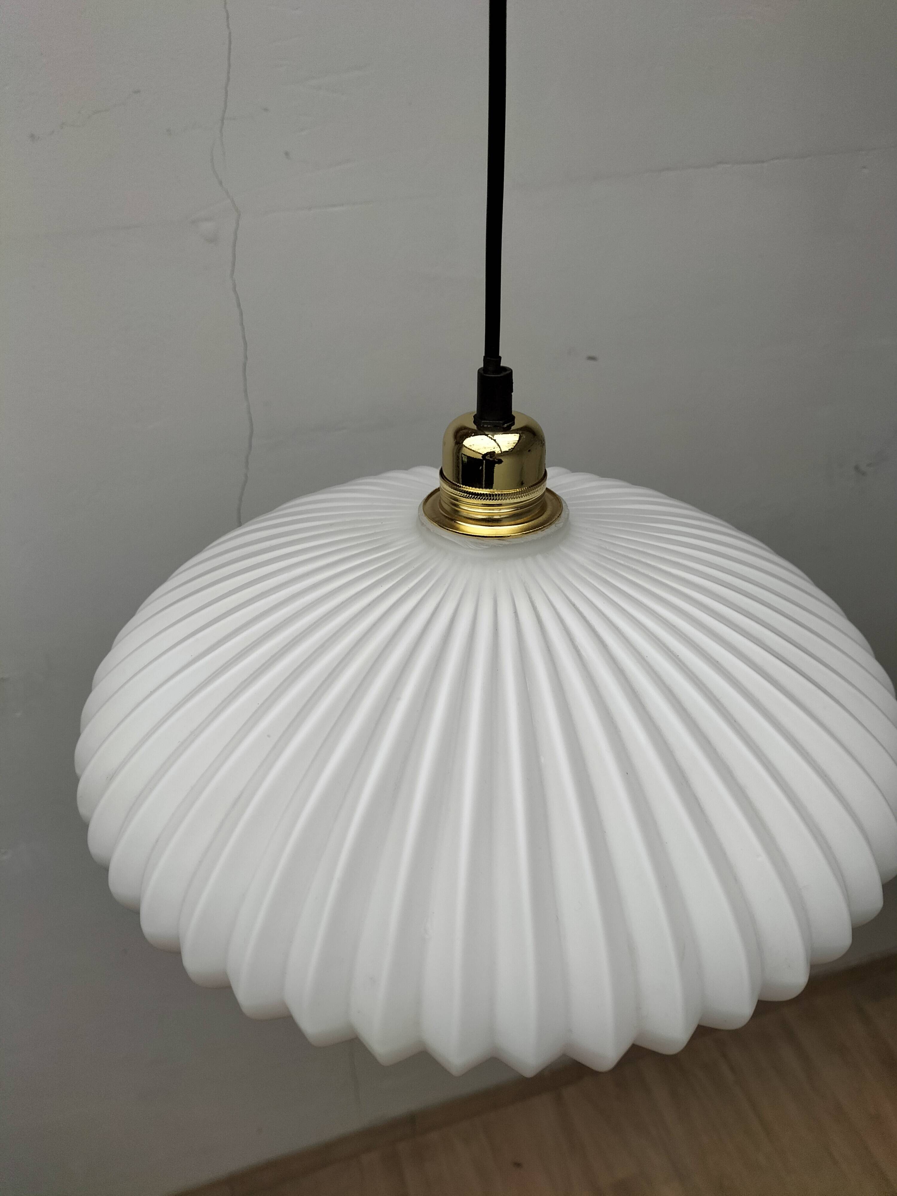 Vintage glass pendant light