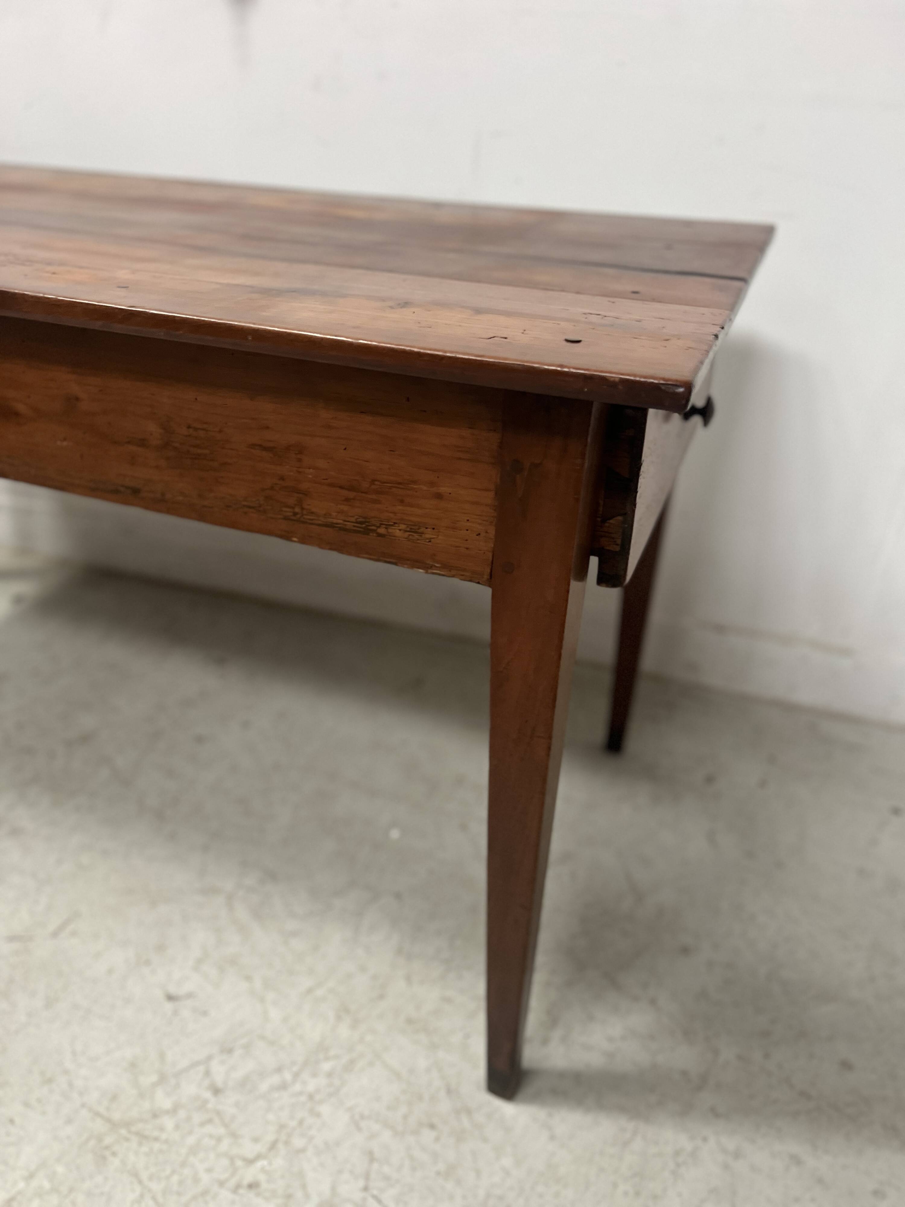 19th century cherry wood style farmhouse table
