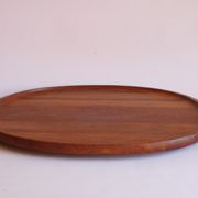Oval Teak Wooden Serving Tray by Jens Quistgaard for Dansk Designs, Denmark 1960s.