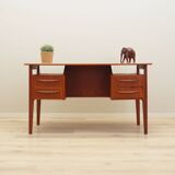 Teak desk, Danish design, 1970s, designer: Gunnar Nielsen, manufacturer: Tibergaard