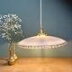 XXL vintage opaline lampshade pendant light