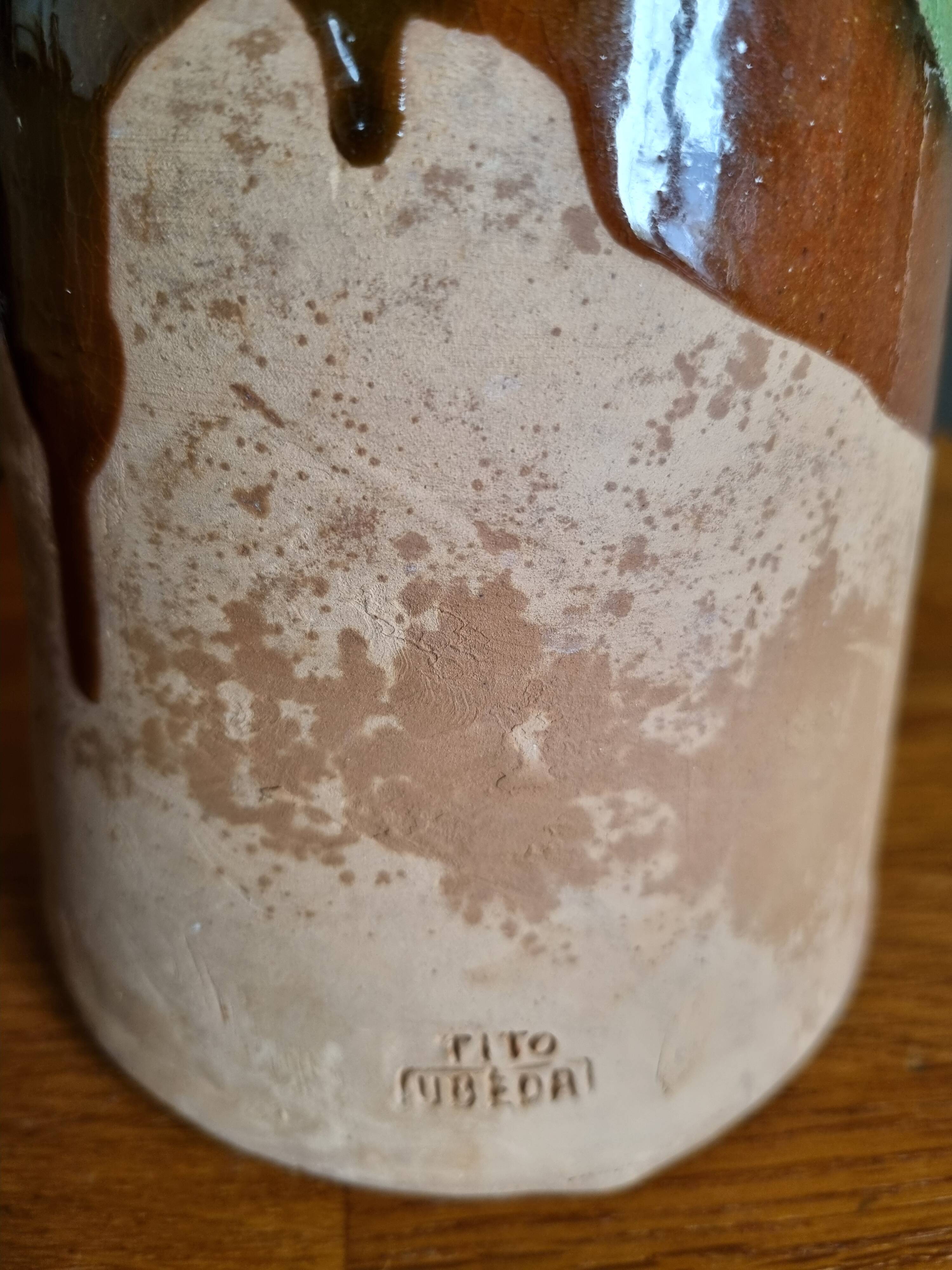 Large vintage Tito Ubeda pitcher, Spain, 1960s-70s