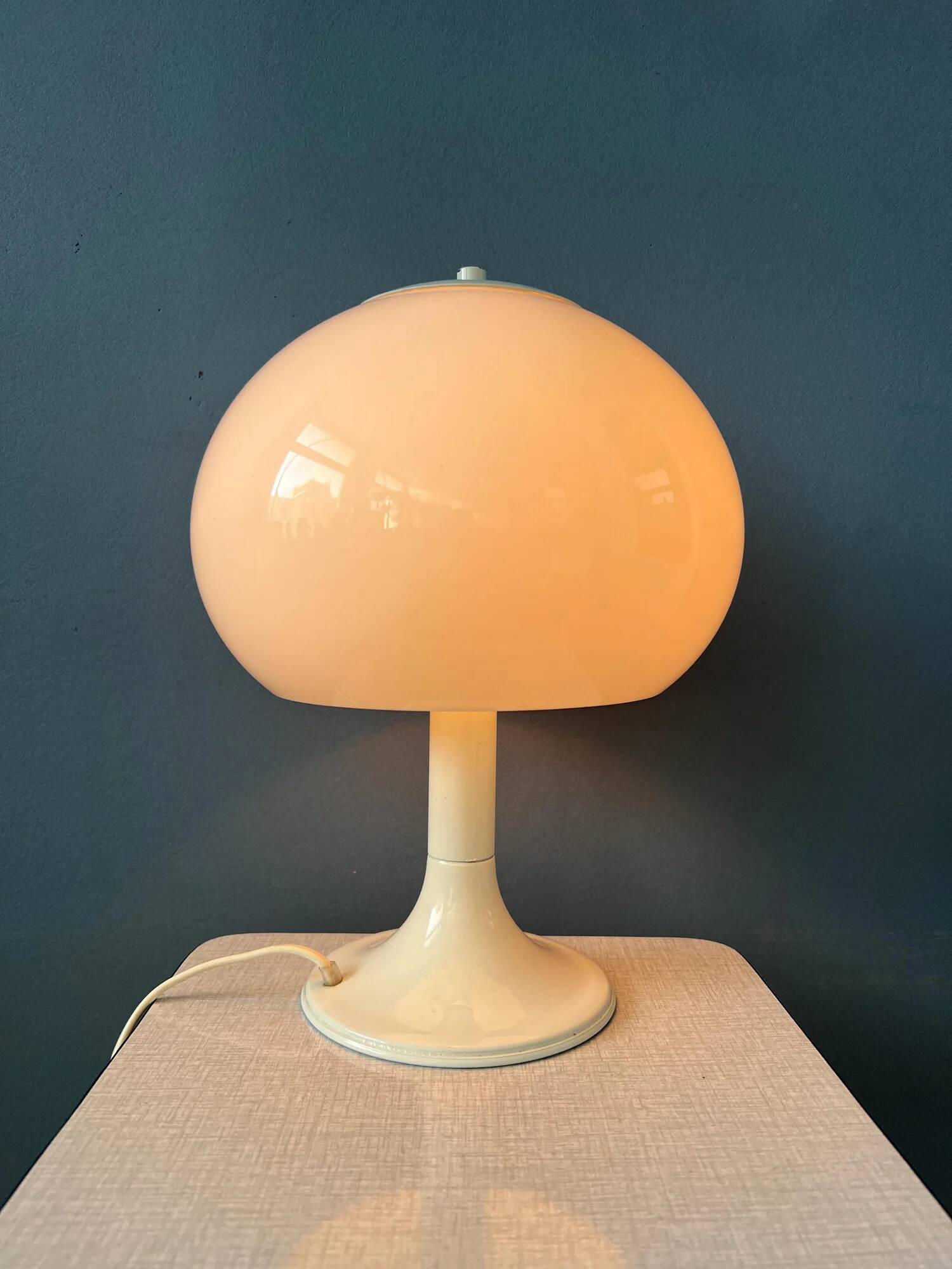 Lampe de table champignon vintage du milieu du siècle par Dijkstra