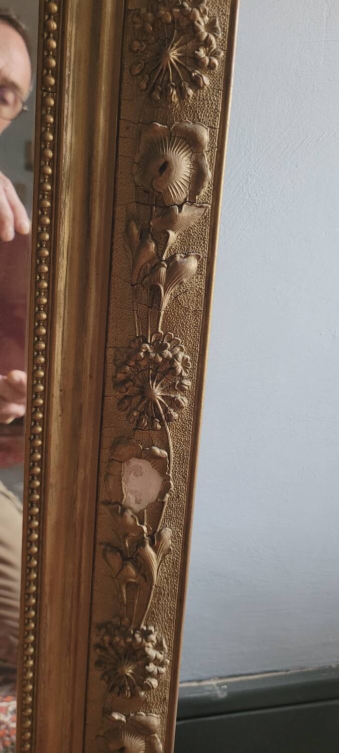 Large Edmond pedimented mirror