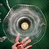 Vintage glass pendant light - tableware collection -