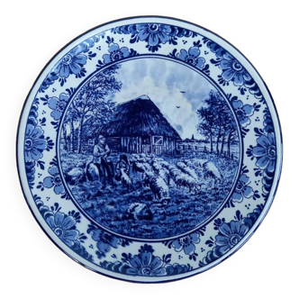 Assiette décoration porcelaine  delfts