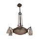 Art Deco chandelier - signature DEGUÉ