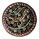 Byzantine bowl G. Halkides in cloisonné enamel on bronze & copper with peacock motif