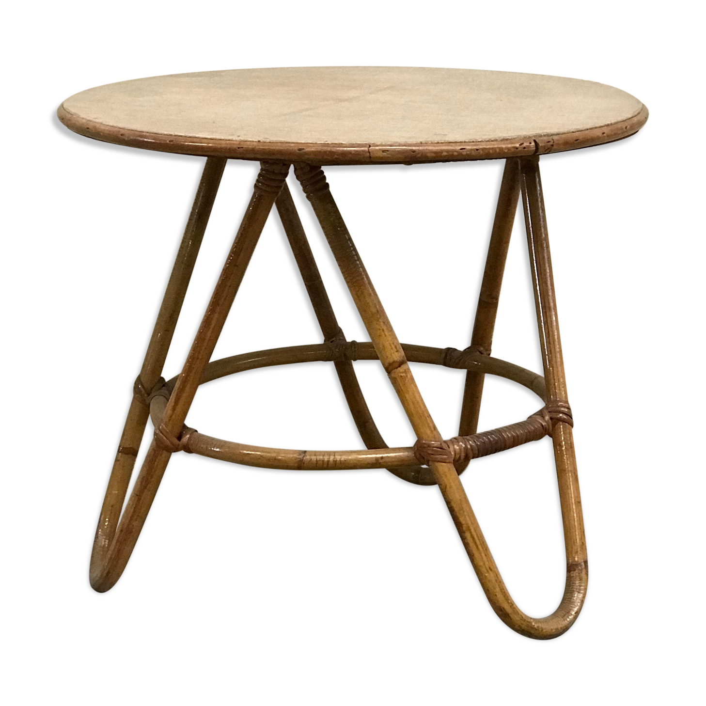 Rattan table 1950