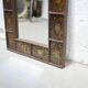 Vintage hand-painted wooden mirror